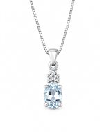 Collana Idee Preziose dal 1987 Donna in Oro bianco Acquamarina IP.CK18B/6A